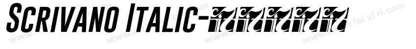 Scrivano Italic字体转换